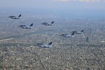 Salute Flyover by JASDF Blue Impulse