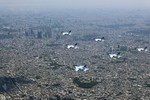 Salute Flyover by JASDF Blue Impulse