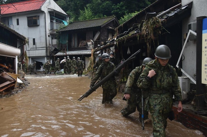 JSDF Disaster Relief Activities Associated with Heavy Rain in July 2020