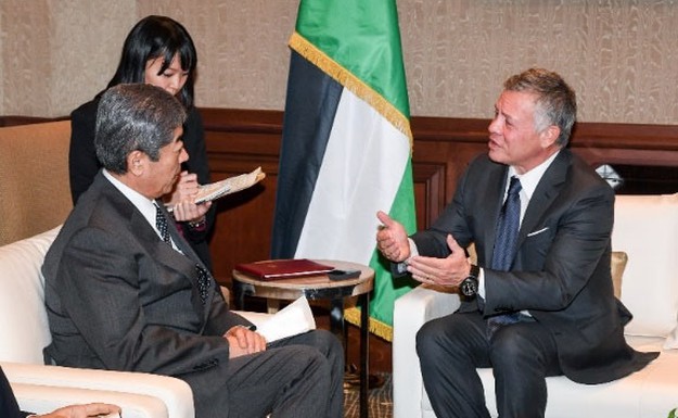 Defense Minister’s Courtesy Call to, and the Visit to JGSDF Narashino Training Area by, His Majesty King Abdullah II of the Hashemite Kingdom of Jordan