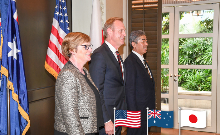 Japan-United States (U.S.)-Australia Defense Ministers Meeting