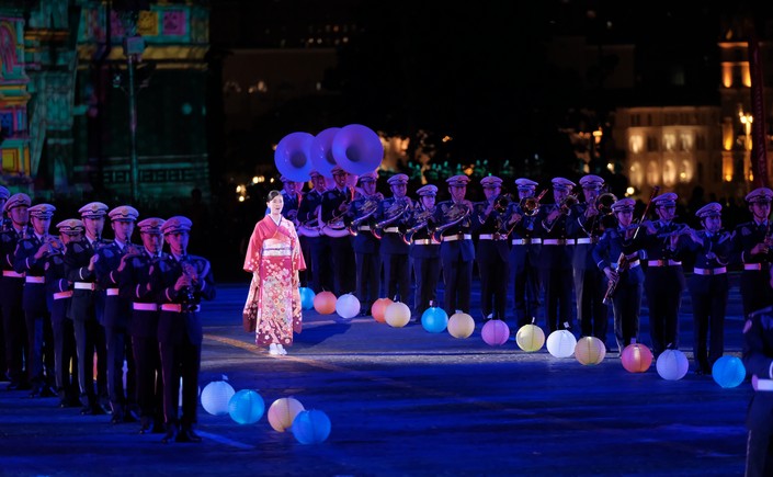JGSDF Central Band Takes Part in the International Military Tattoo “Spasskaya Tower” in Russia