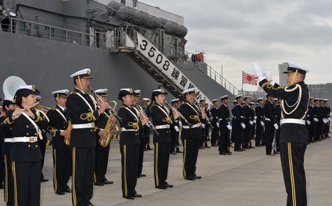 Returning Ceremony for the JMSDF Training Squadron