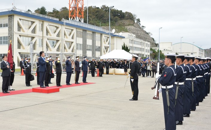 Returning Ceremony for the JMSDF Training Squadron