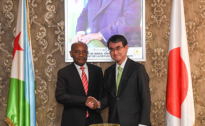 Defense Minister Kono's Visit to Djibouti and Oman.