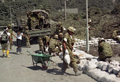 Disaster relief operation for eruption of Miyakejima volcano(2000)
