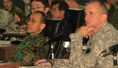 Japan-U.S. bilateral army command post exercise