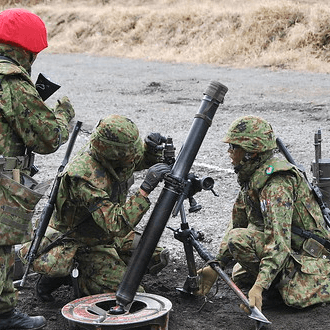 81mm迫撃砲 L16（ハンマー）の写真