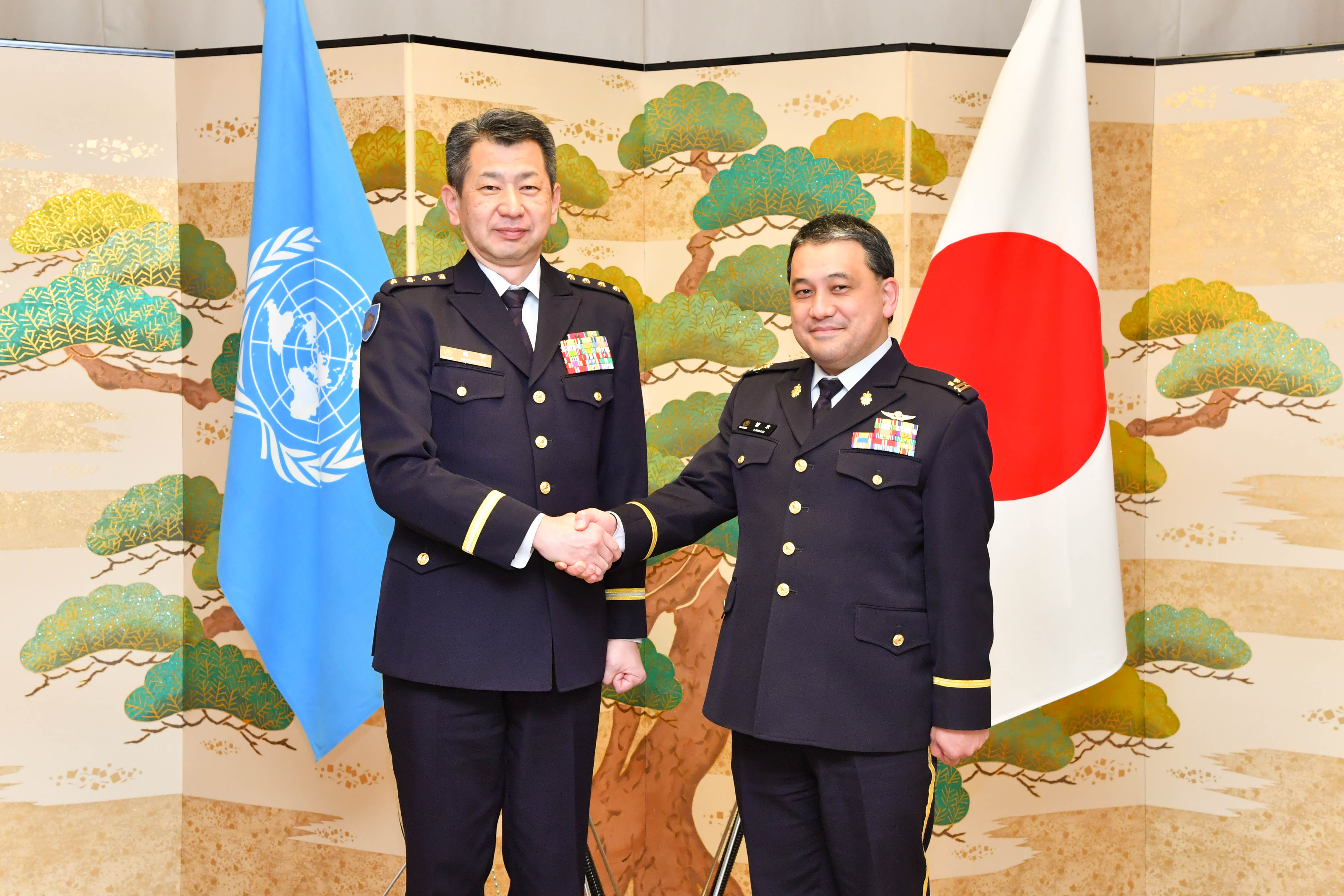 国連活動支援局パートナーシップ支援課衛生官要員による陸上幕僚長