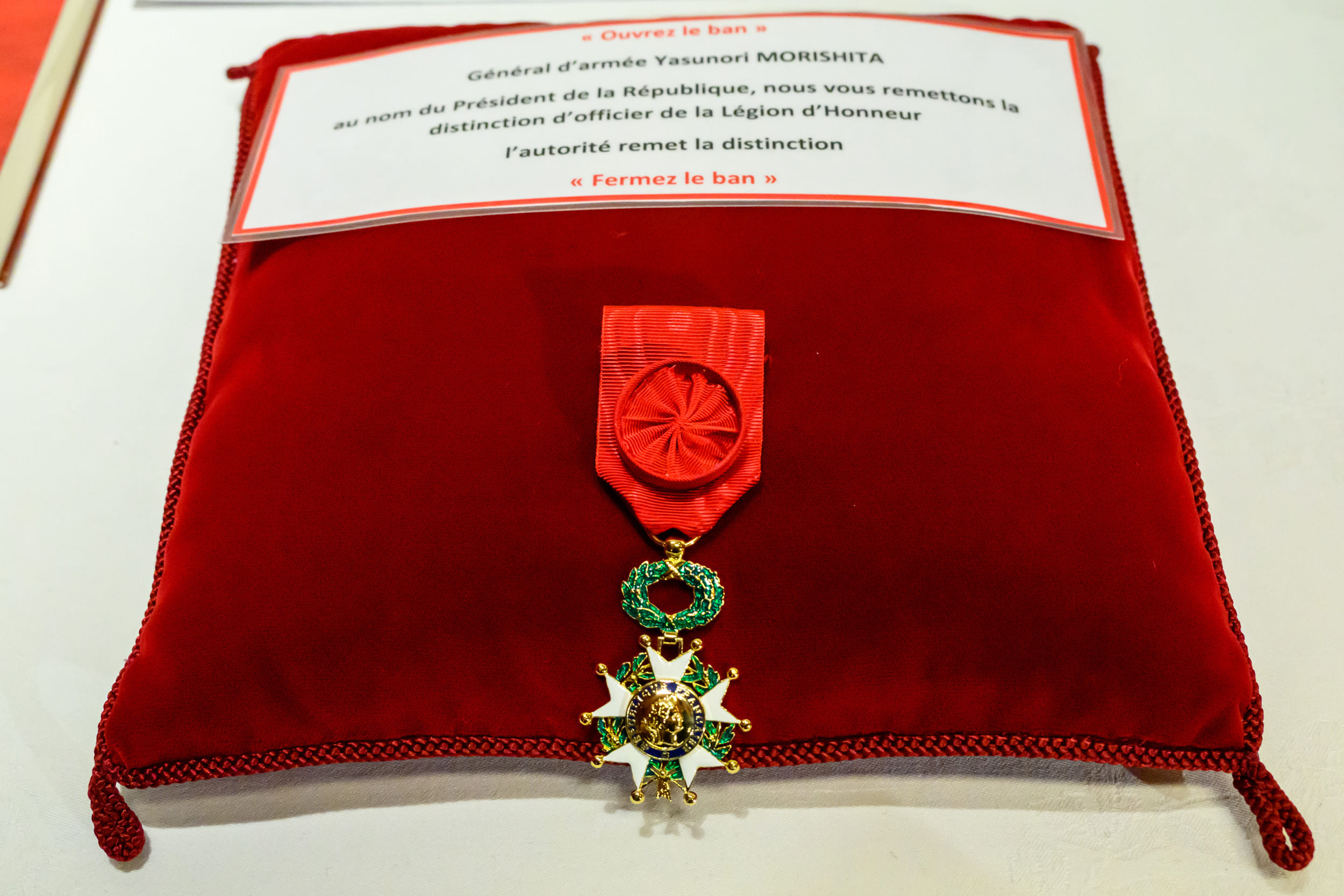 森下陸幕長のレジオン・ドヌール勲章受勲について | 陸上自衛隊 公式