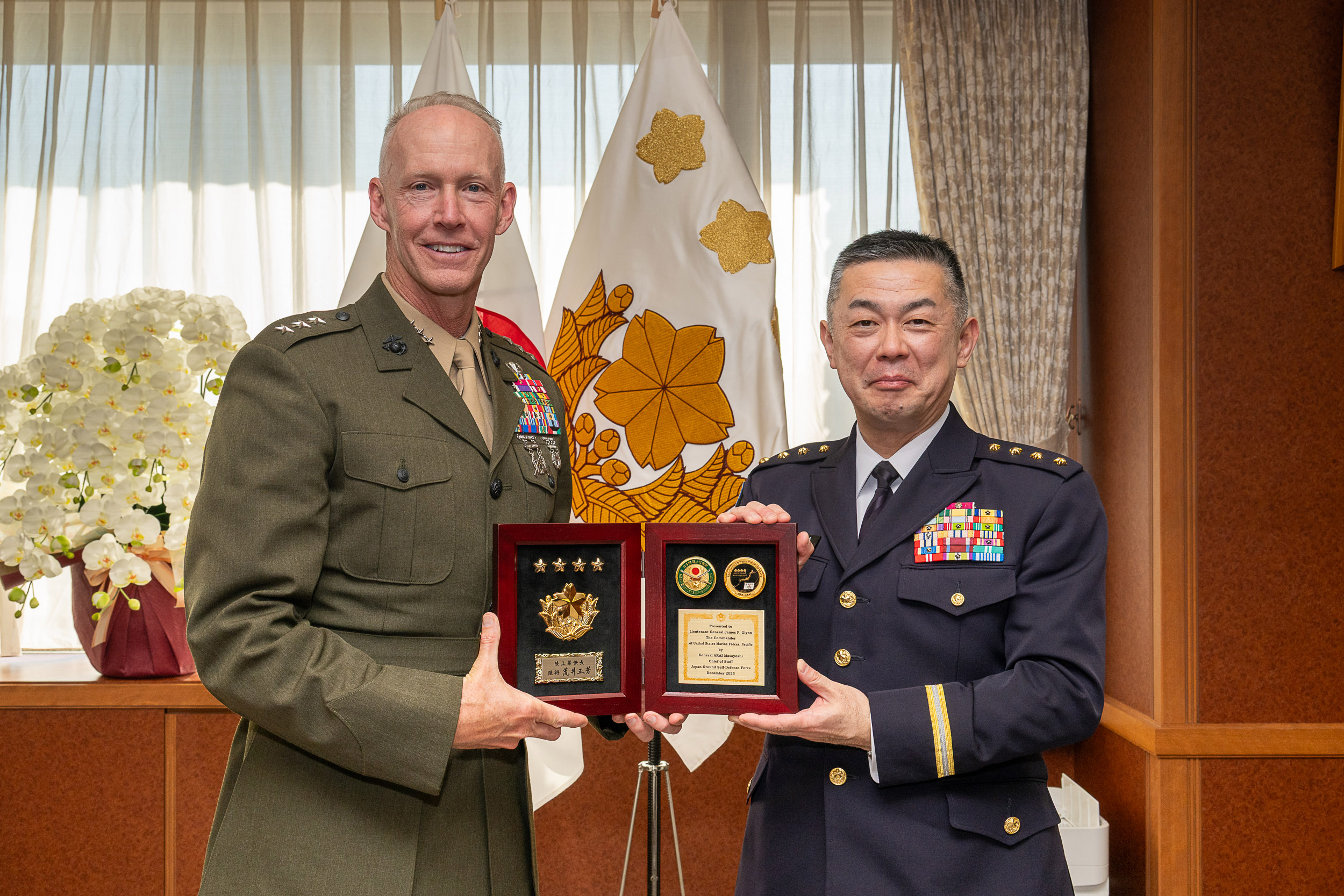 米太平洋海兵隊司令官グリン中将との二者懇談について | 陸上自衛隊
