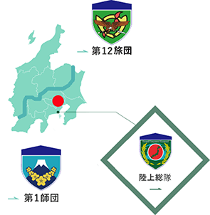 市ヶ谷駐屯地の地図