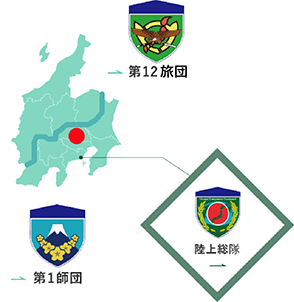 大宮駐屯地の地図