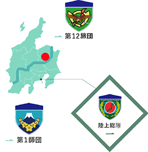 北宇都宮駐屯地の地図