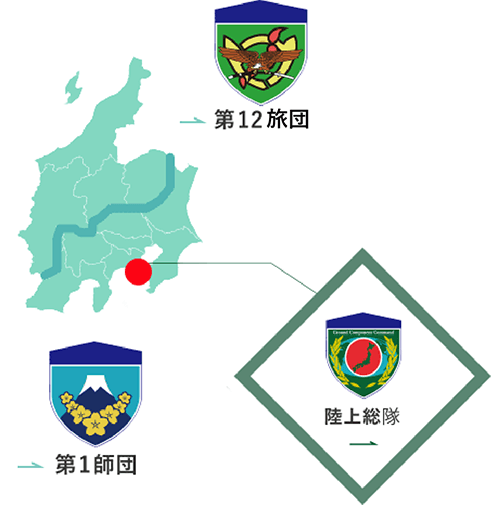 久里浜駐屯地の地図