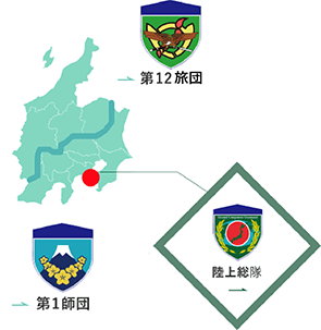 久里浜駐屯地の地図