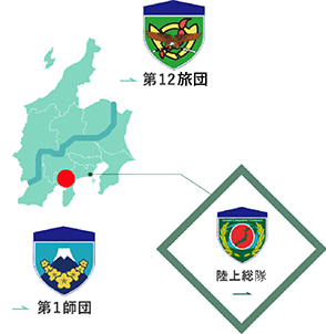 滝ヶ原駐屯地の地図