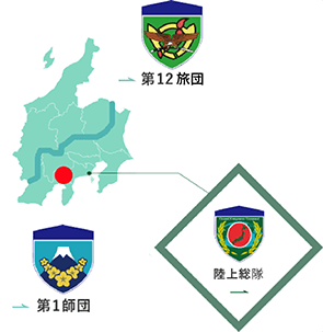 板妻駐屯地の地図