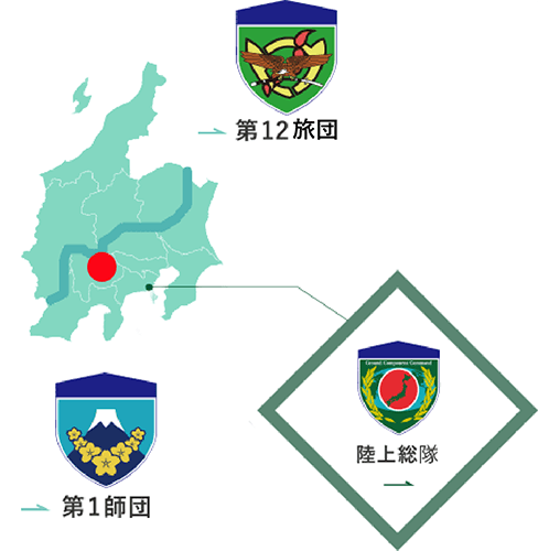 北富士駐屯地の地図