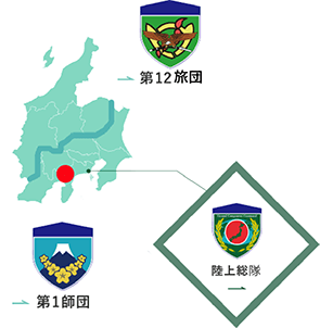駒門駐屯地の地図