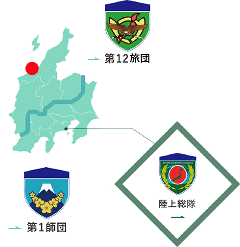 高田駐屯地の地図