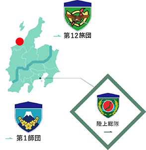 高田駐屯地の地図