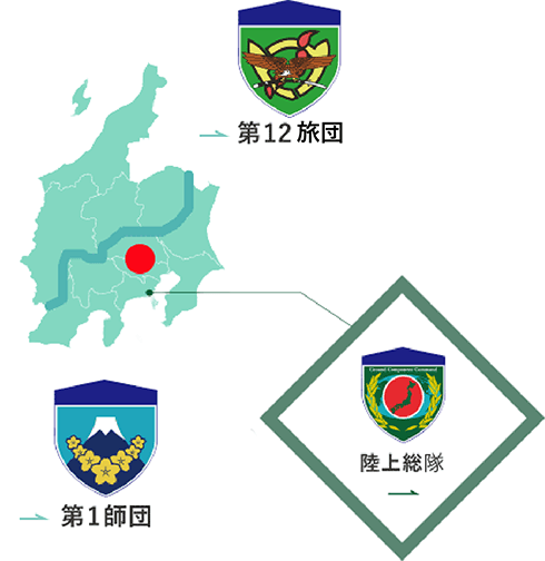 立川駐屯地の地図