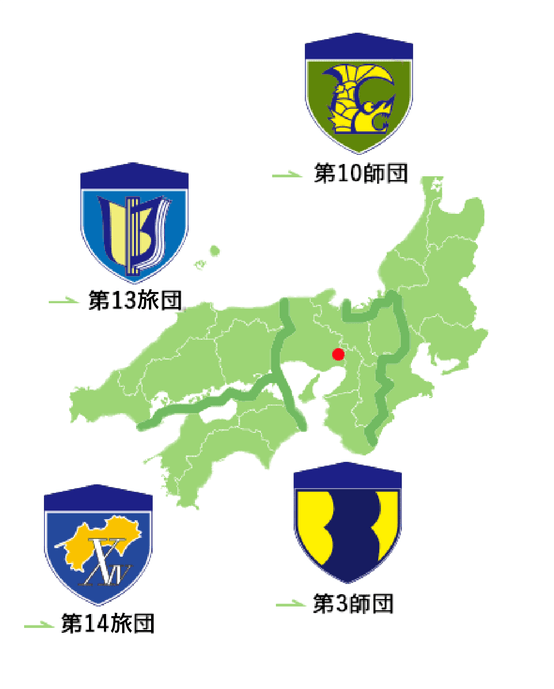 伊丹駐屯地の地図