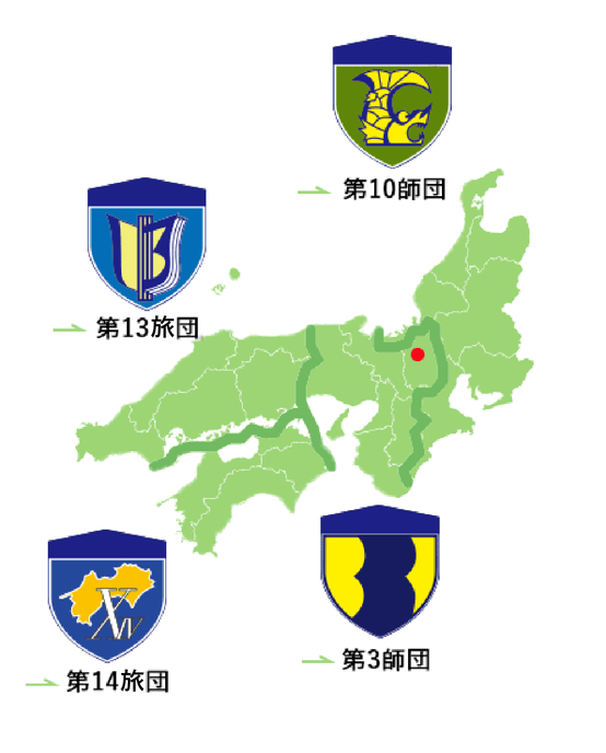 今津駐屯地の地図