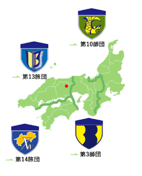 日本原駐屯地の地図
