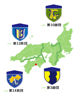 高知駐屯地の地図