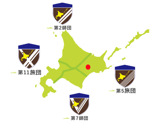 足寄分屯地の地図