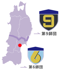 多賀城駐屯地の地図