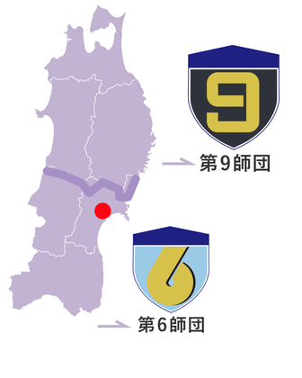 反町分屯地の地図