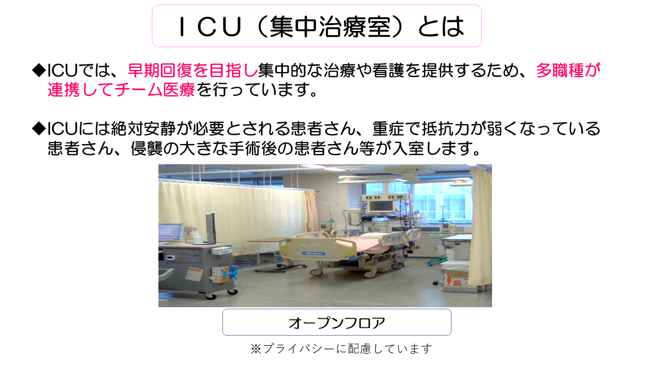集中治療室のご案内