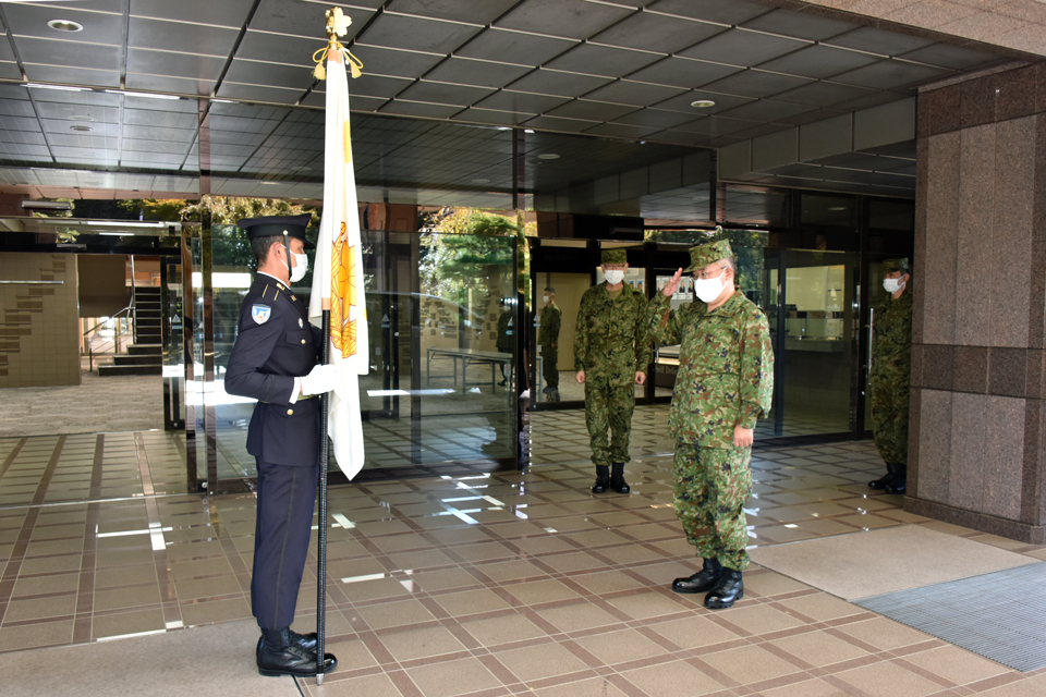 陸上幕僚長 東方総監部初度視察