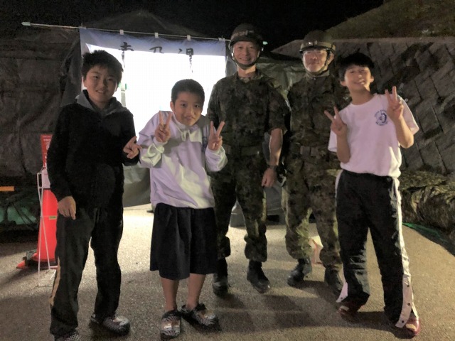 災害派遣における野外入浴所運営(長野県長野市)