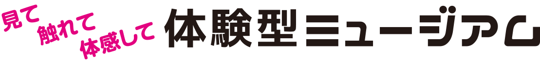 見て触れて体感して体験型ミュージアム