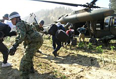 Disaster relief operation with water supply support in Kure and Edajima city in Hiroshima prefecture (2006)