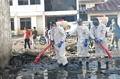 Support for the prevention of epidemics support in Sumatra island, Indonesia　(2005)