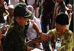 Medical support in Padan, Indonesia (2009)