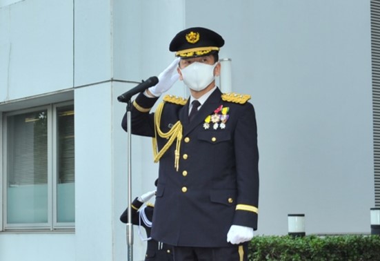 第１５代本部長着任