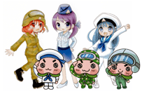 モモろう君　福島3姉妹