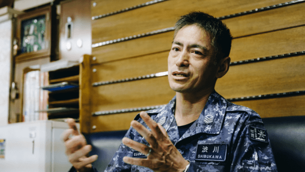 海上自衛隊第1護衛隊護衛艦「むらさめ」<br>渋川 隆 海曹長