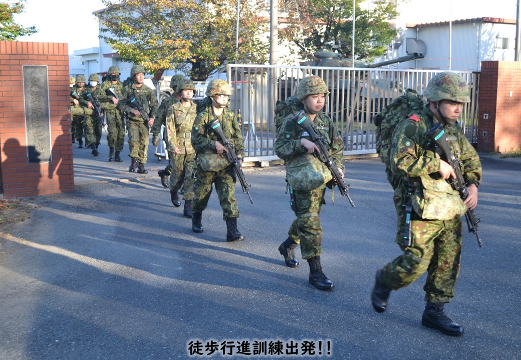 10キロ徒歩行進訓練】<br>第118教育大隊