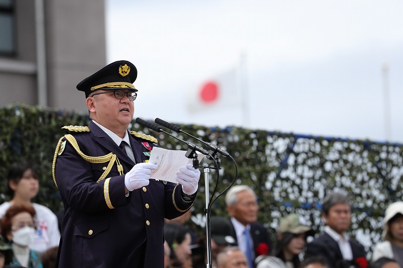 統裁官による式辞