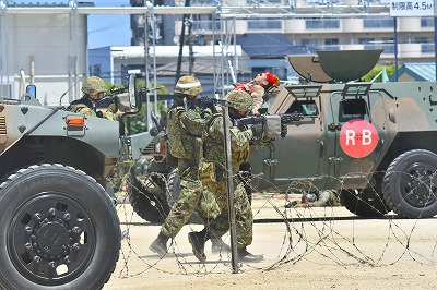 戦闘訓練展示