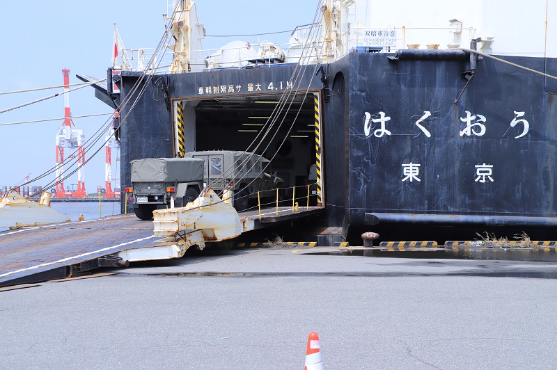 守山駐屯地先行班出発