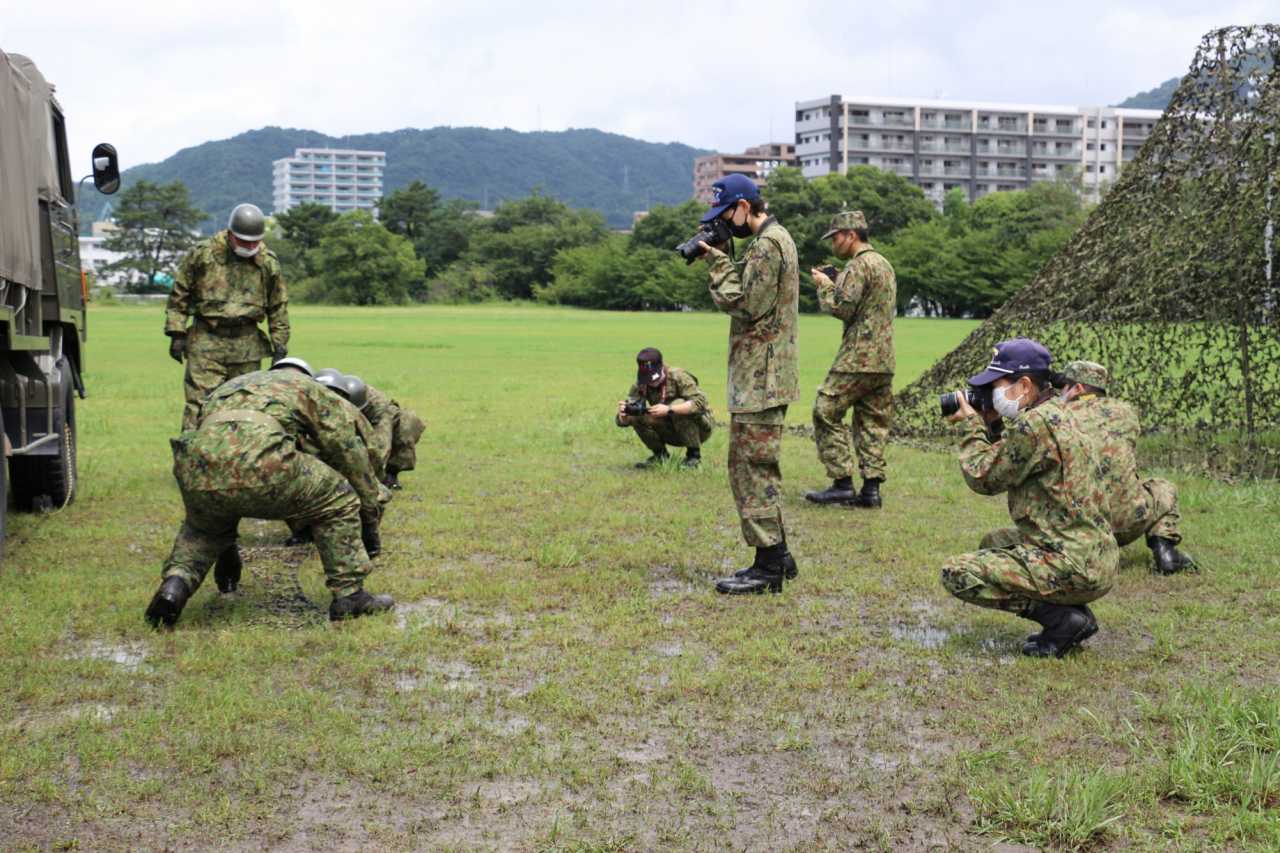 訓練を撮影し良い写真が撮れているか評価