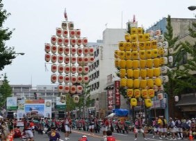 米子がいな祭り「万灯パレード」